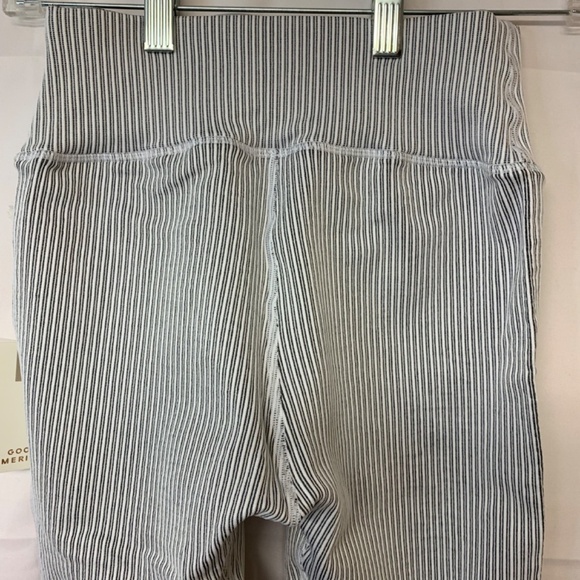 Good American leggings SZ 3/4 striped compression quick dry exercise lounge NWT - Picture 4 of 10